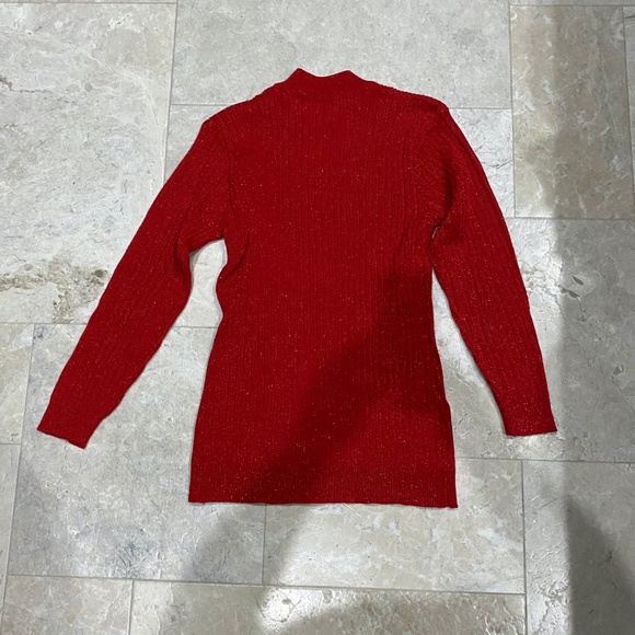 Long Sleeve RED SWEATER - Picture 2 of 3